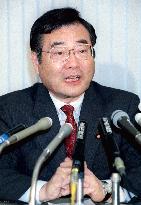 Kato meets press after no-confidence motion